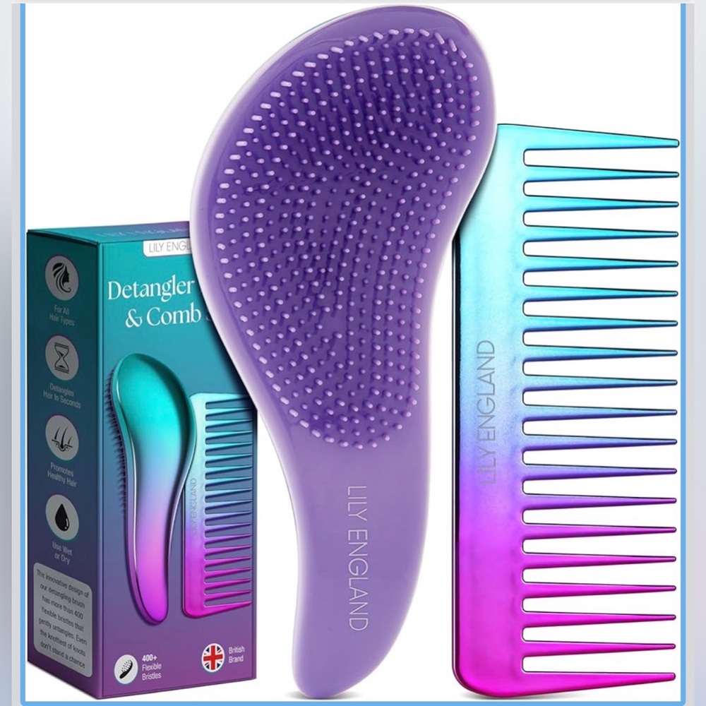 Detangler Brush & Comb Set